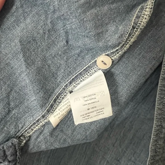 Madewell Chambray Classic Ex-Boyfriend Shirt in Mazzy Wash - Picture 9 of 11